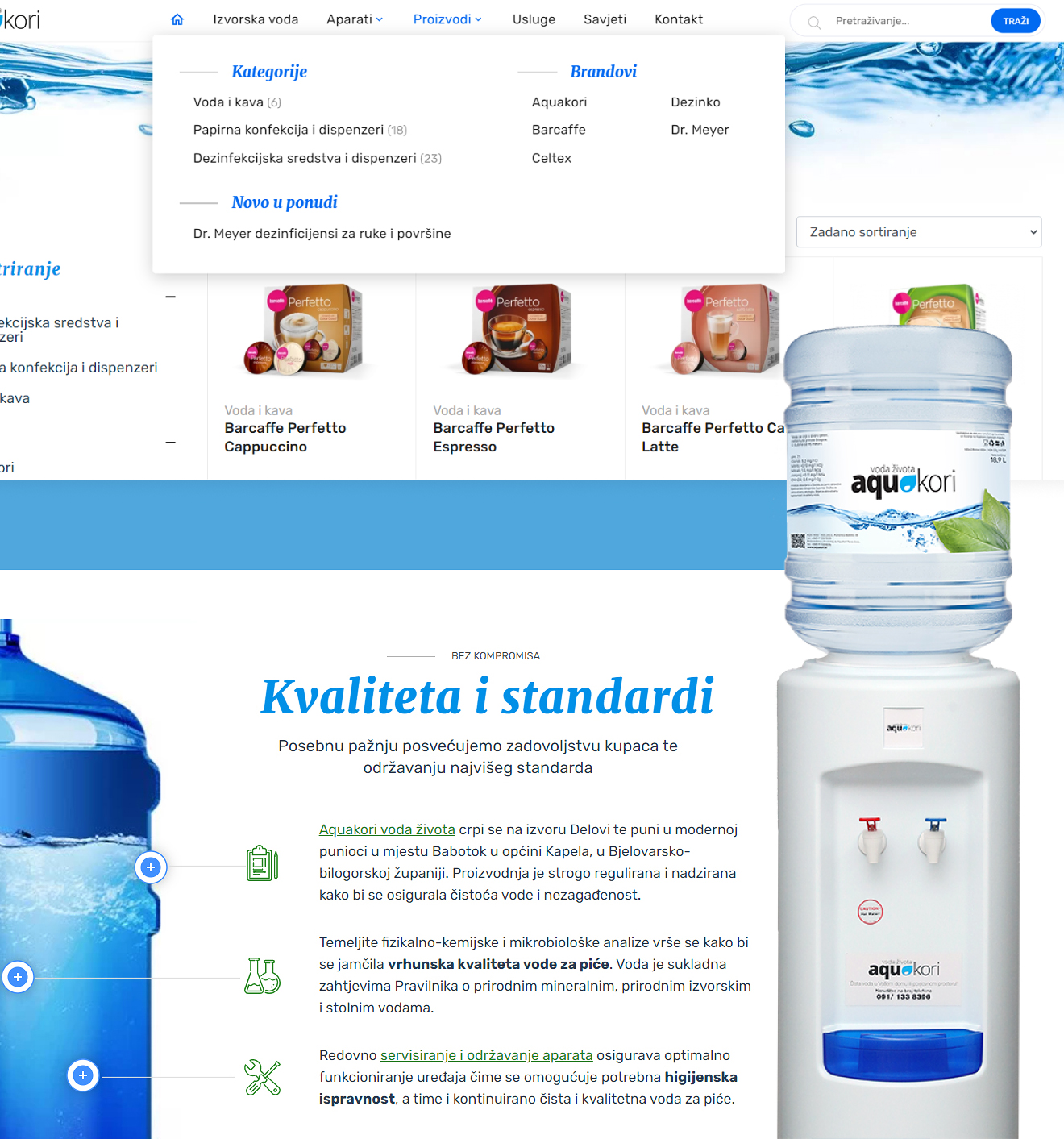 Isječak grafičkog dizajna za Aquakori