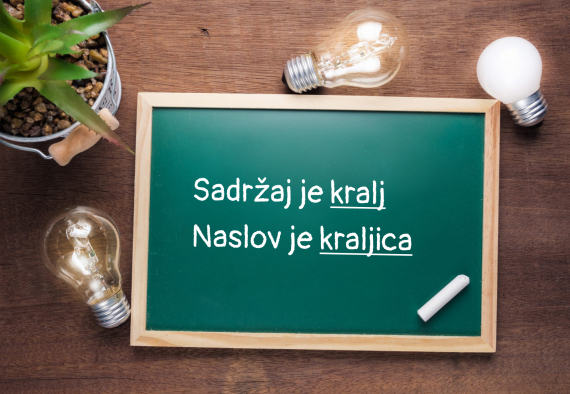 Pisanje meta naslova radi SEO optimizacije
